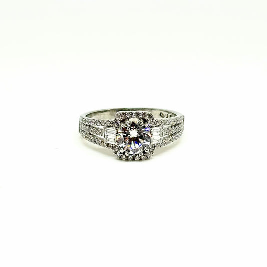 Sterling Silver Cubic Zirconia Ring