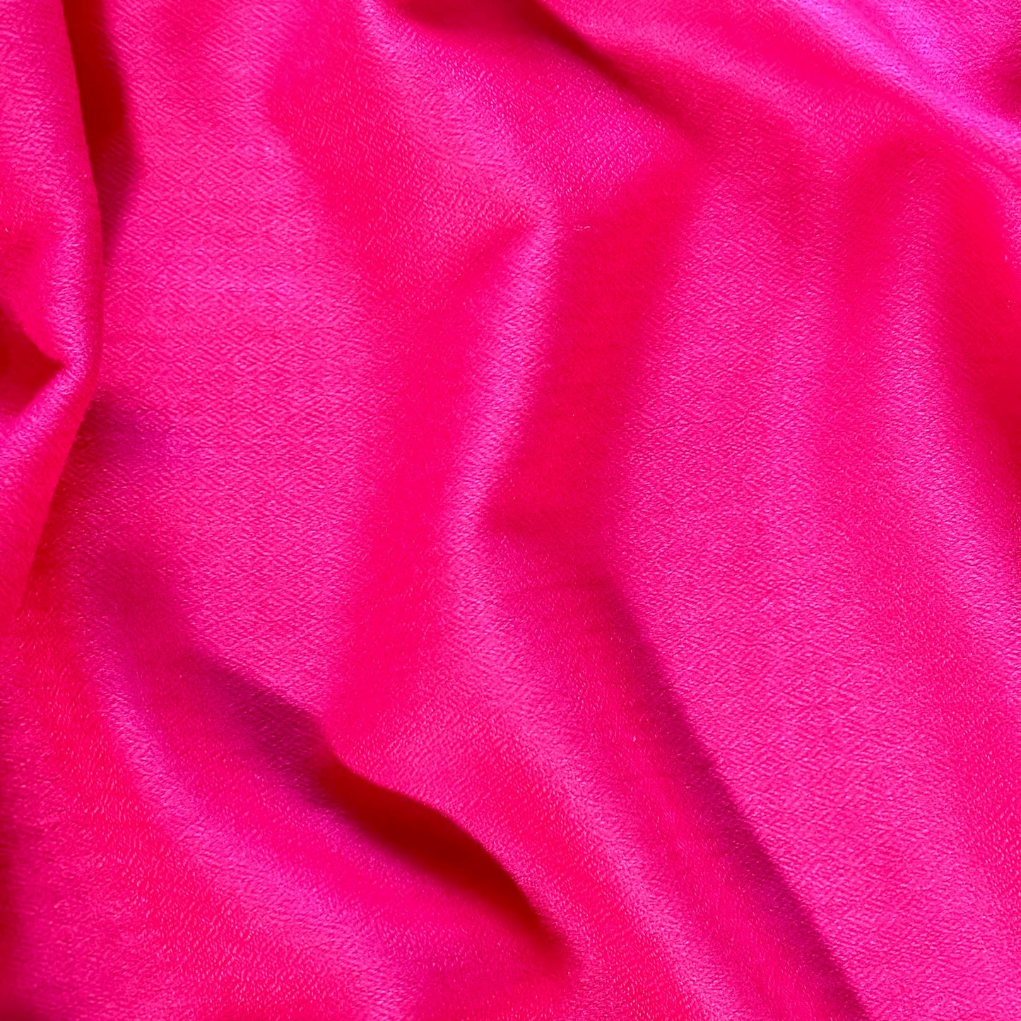 Soft Cashmere Scarf in Hot Pink Color