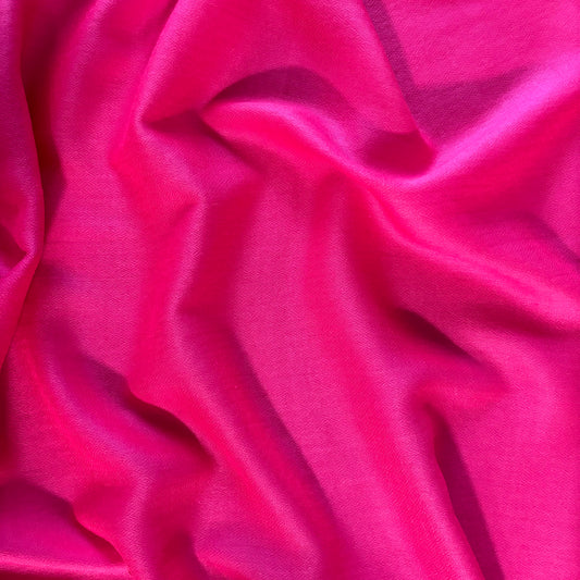 Soft Cashmere Scarf in Hot Pink Color