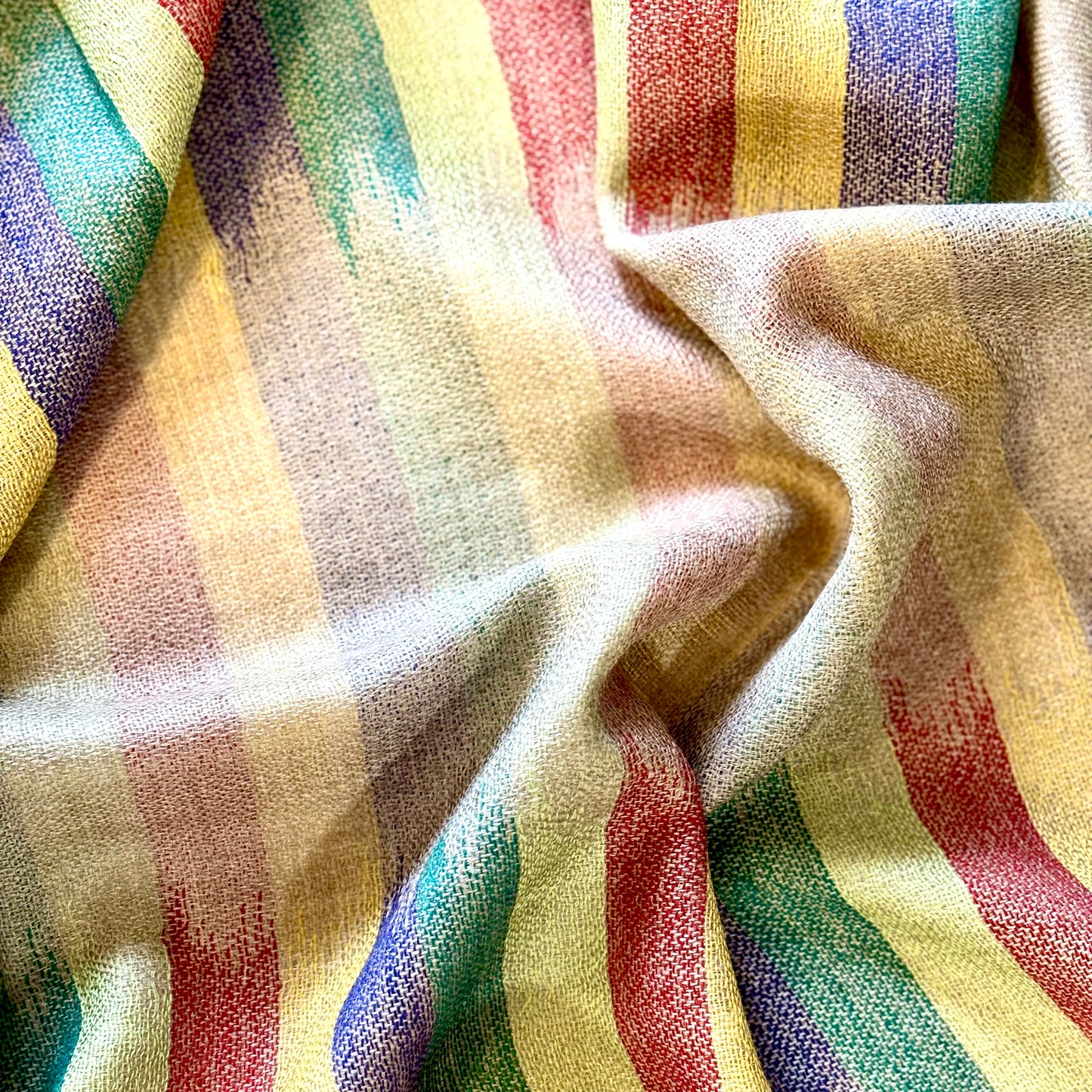 Soft Cashmere Scarf - Multicolor Stripes
