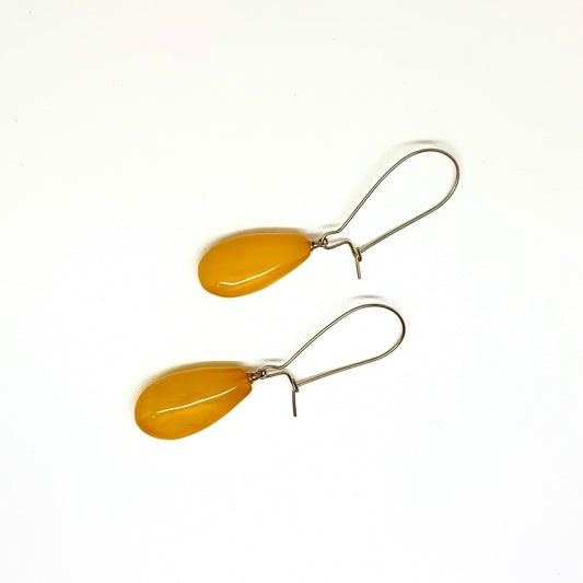 Butterscotch Color Baltic Amber Earrings