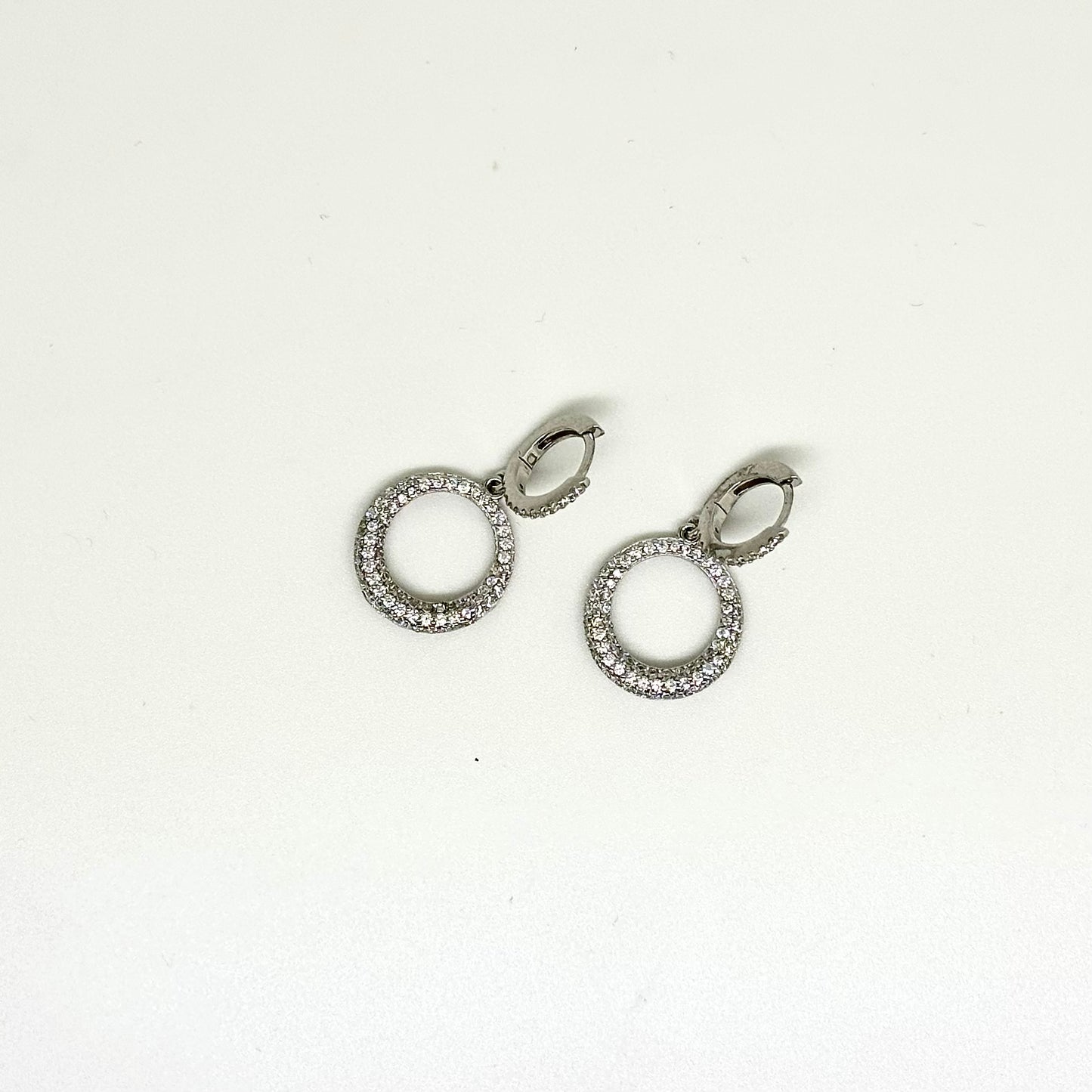 Cubic Zirconia Sterling Silver Earrings