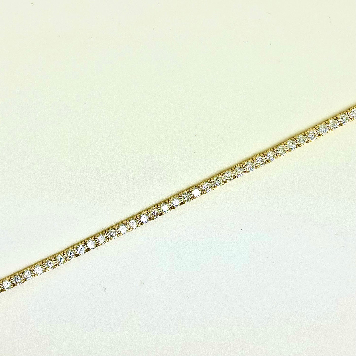 Sterling Silver Gold Plated Cubic Zirconia Bracelet