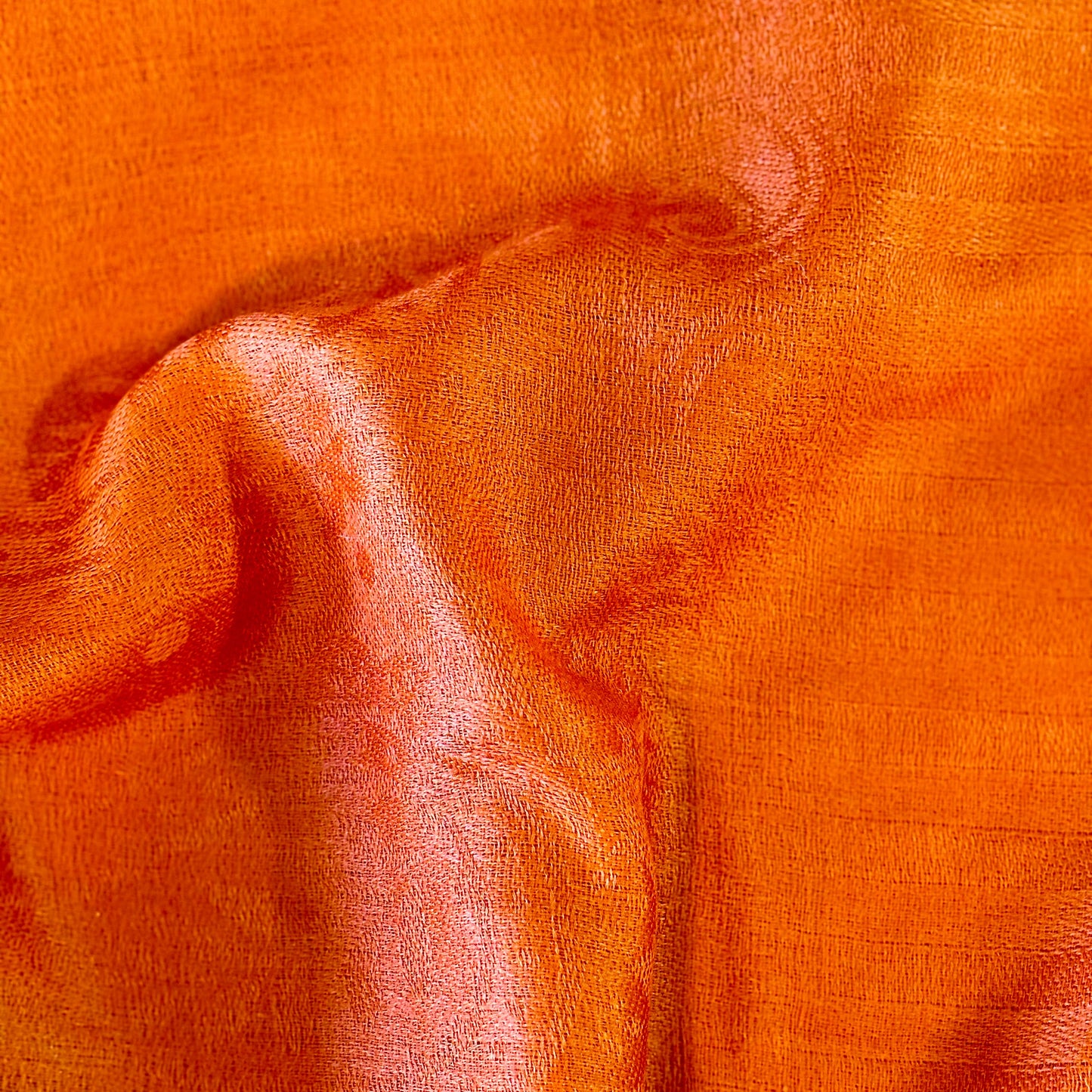 Jacquard Cashmere Scarf in Orange Color