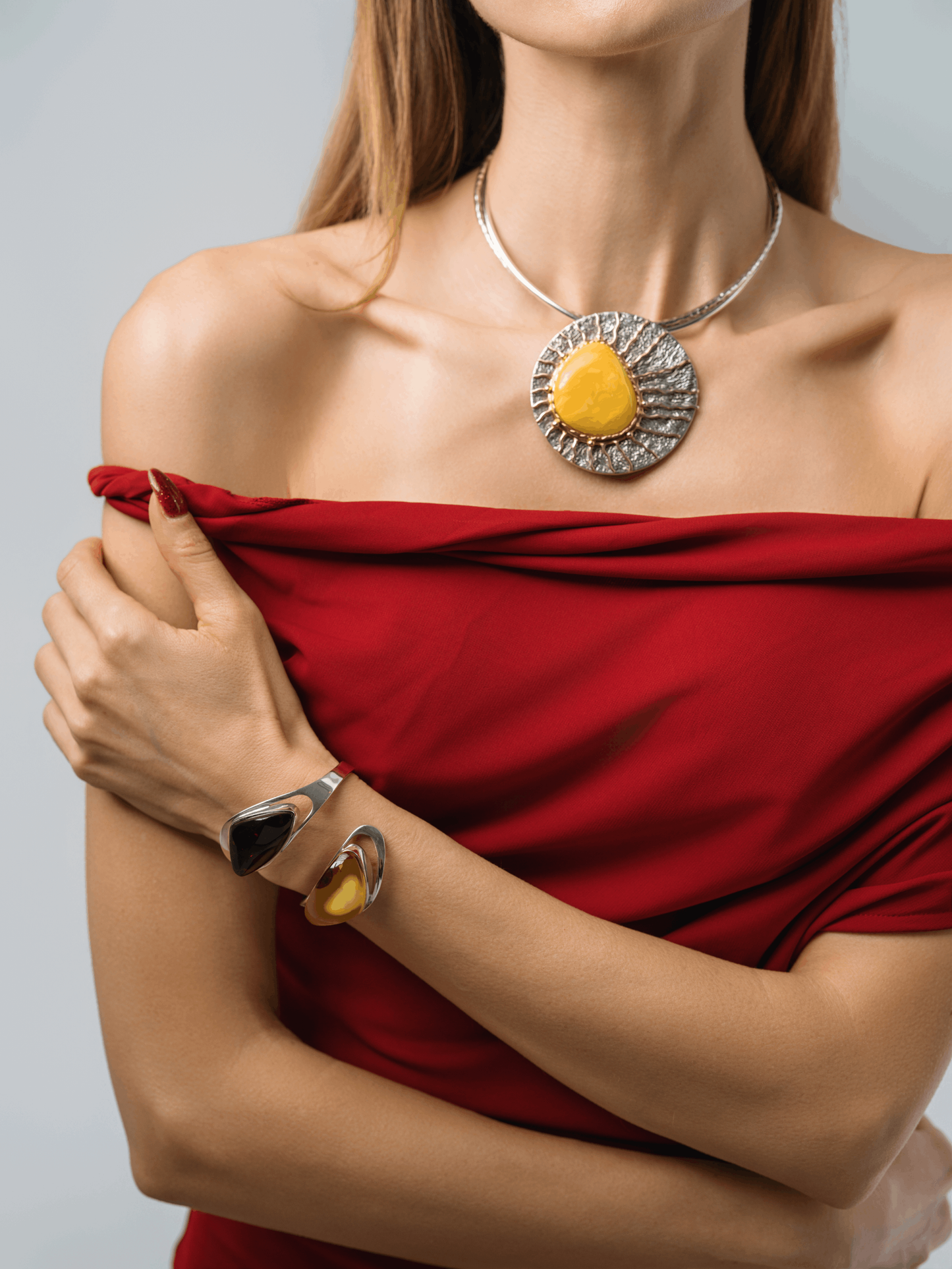 Butterscotch And Cherry Baltic Amber Cuff