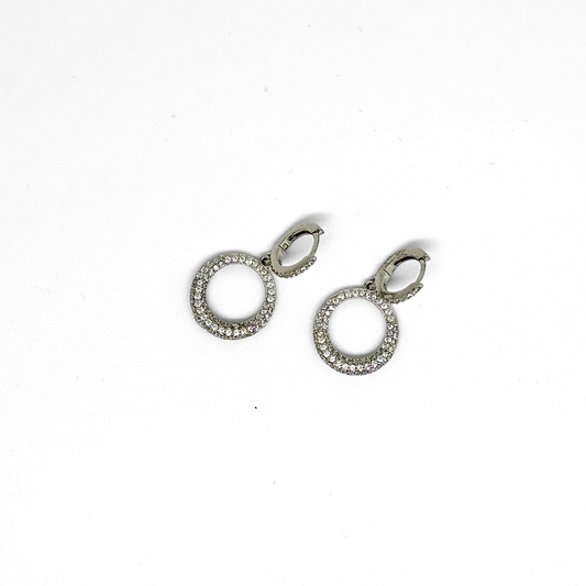 Cubic Zirconia Sterling Silver Earrings