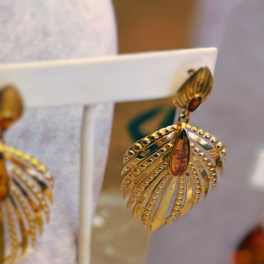 Amber Earrings