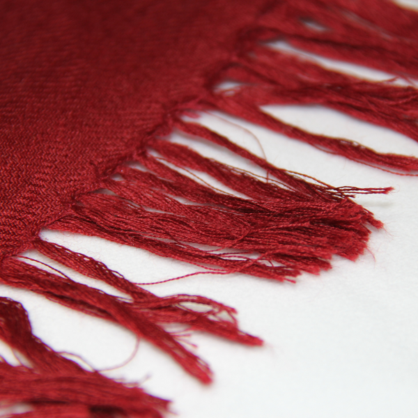 Shawl - Maroon color Woolen Shawl with multi-color Aari embroidery