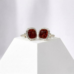 Cognac Baltic Amber Cufflinks