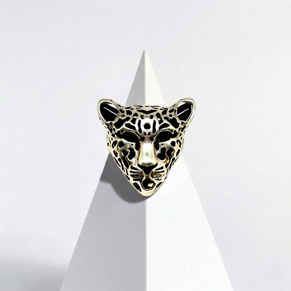 Cognac Baltic Amber Jaguar Ring