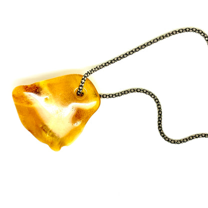 Butterscotch Baltic Amber One of a Kind Men's Necklace