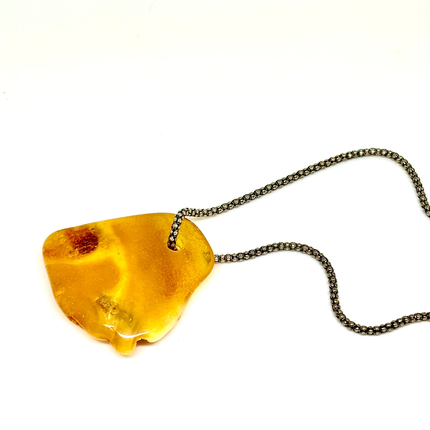 Butterscotch Baltic Amber One of a Kind Men's Necklace