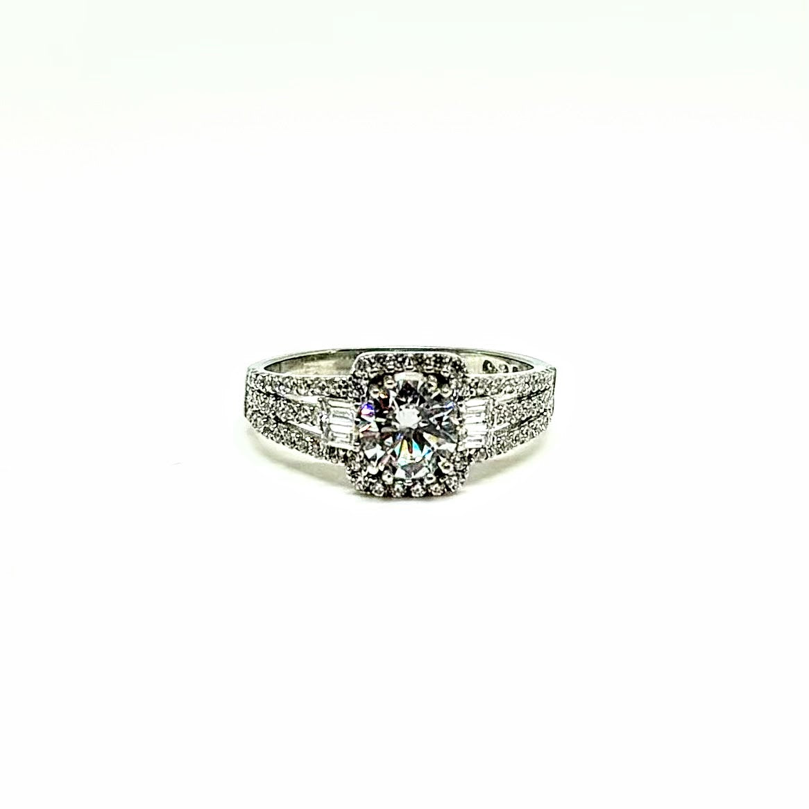 Sterling Silver Cubic Zirconia Ring