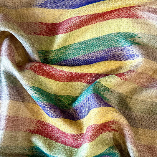 Soft Cashmere Scarf - Multicolor Stripes