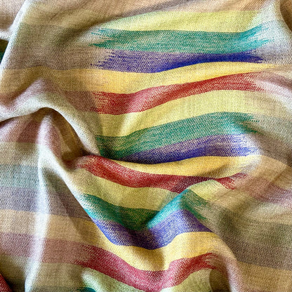 Soft Cashmere Scarf - Multicolor Stripes