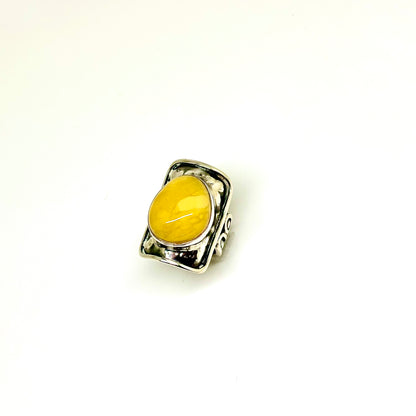 Milky Baltic Amber Ring