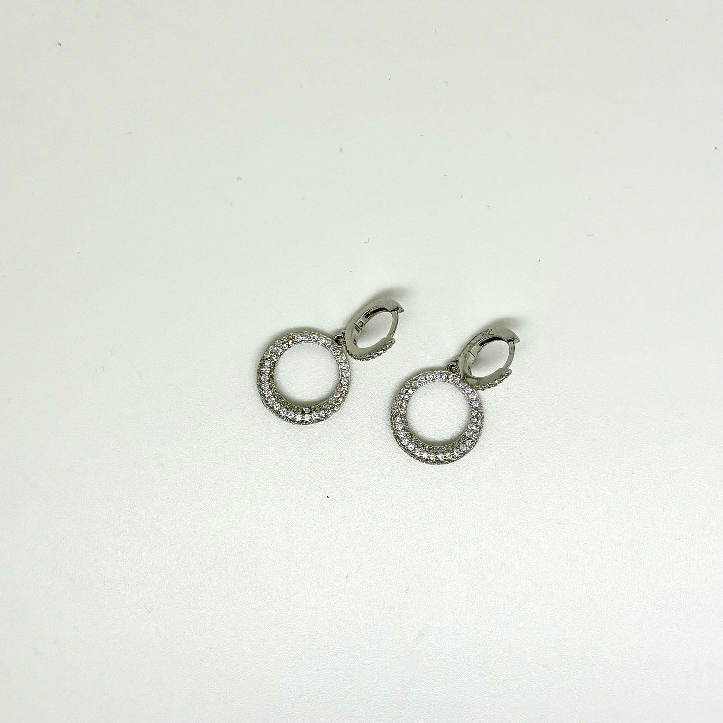 Cubic Zirconia Sterling Silver Earrings