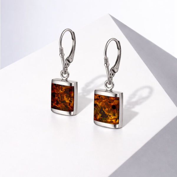 Cherry Baltic Amber Baltic Earrings
